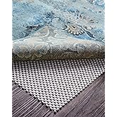 Veken Rug Gripper Pad for Hardwood Floors, Thick Non Slip Rug Pads for Area Rugs, Rug Grippers for Tile Floors, Under Carpet 
