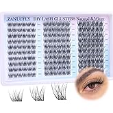 Lash Clusters Wispy Eyelash Clusters Natural CC-Curly Cluster Lashes zanlufly Wispy Individual Lashes 180Pcs Eyelash Extension 10 12 14MM DIY Lash Extension