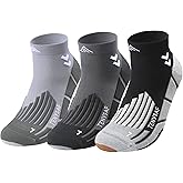 TENYSAF Mens Compression Socks for Running: Anti-Blister Ankle Socks 3 Pairs Athletic Socks for Runners Outdoor Hiking 2026