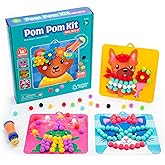 Educational Insights Pom Pom Kit: Animal Dress Up | Arts and Crafts for Kids 4-6, DIY Arts &amp; Crafts Kits, Kids No Mess Activities, Preschool and Kindergarten Crafting Set