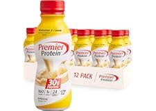 Premier Protein Shake, Bananas & Cream, 30g Protein, 1g Sugar, 24 Vitamins & Minerals, Nutrients to Support Immune Health, 12