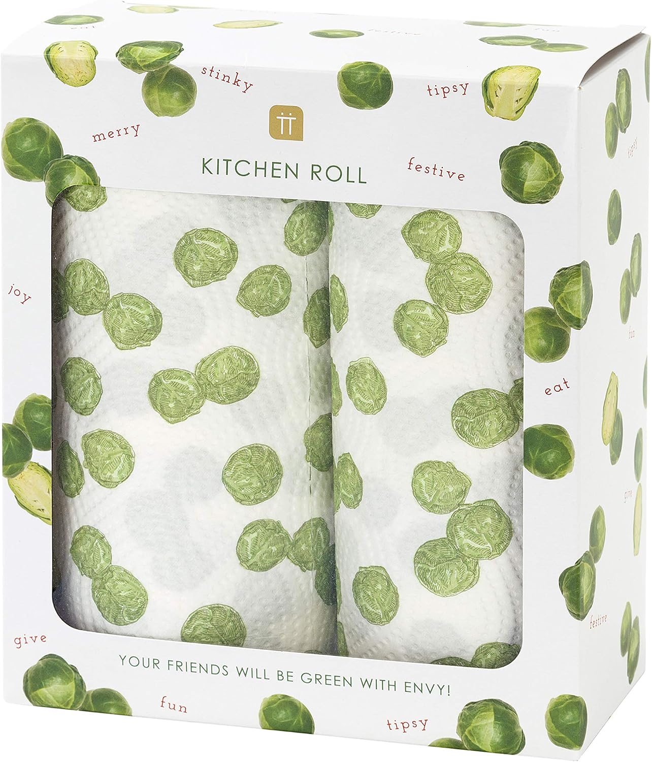 Talking Tables Novelty Sprout Kitchen Roll 2 Pack, Perfect Gift - Image 4