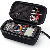 KAIWEETS HT118A/HT118E Multimeter Case, Protective Hard Storage Bag, Replacement with Mesh Pocket for Digital Multi Meter TRMS 6000/20000 Counts Volt Meter Auto Ranging (Case Only, No Multimeter)