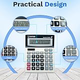 Empire Desk Calculator 12 Digit Large Key Display Solar Battery Powered Home view 3