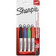 Sharpie Mini Permanent Markers, Fine Point, Assorted Colors, 4 Count - 35113PP