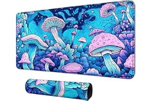 Fascinating Mushroom for MTG & TCG Playmat Mouse Pad,BFDHGQZC 24" x 14" Game Mat for MTG/RPG/CCG Trading Card Game Playmats Table Mat Perfect for Card Games Video Games Computer Office
