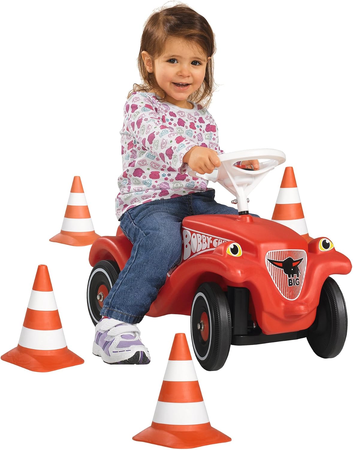 Big 800001191 "Pylon Traffic Cone Set (4-Piece), Multicoloured, Medium - Image 3