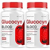 (2 Pack) Glucocyn - Glucocyn Capsules Glycogen Support, Official Gluco Cyn Supplement Pills Health & Wellness All Natural Ingredients, Glucosyn Plus Premium Advanced Formula, 60 Capsules for 2 Months
