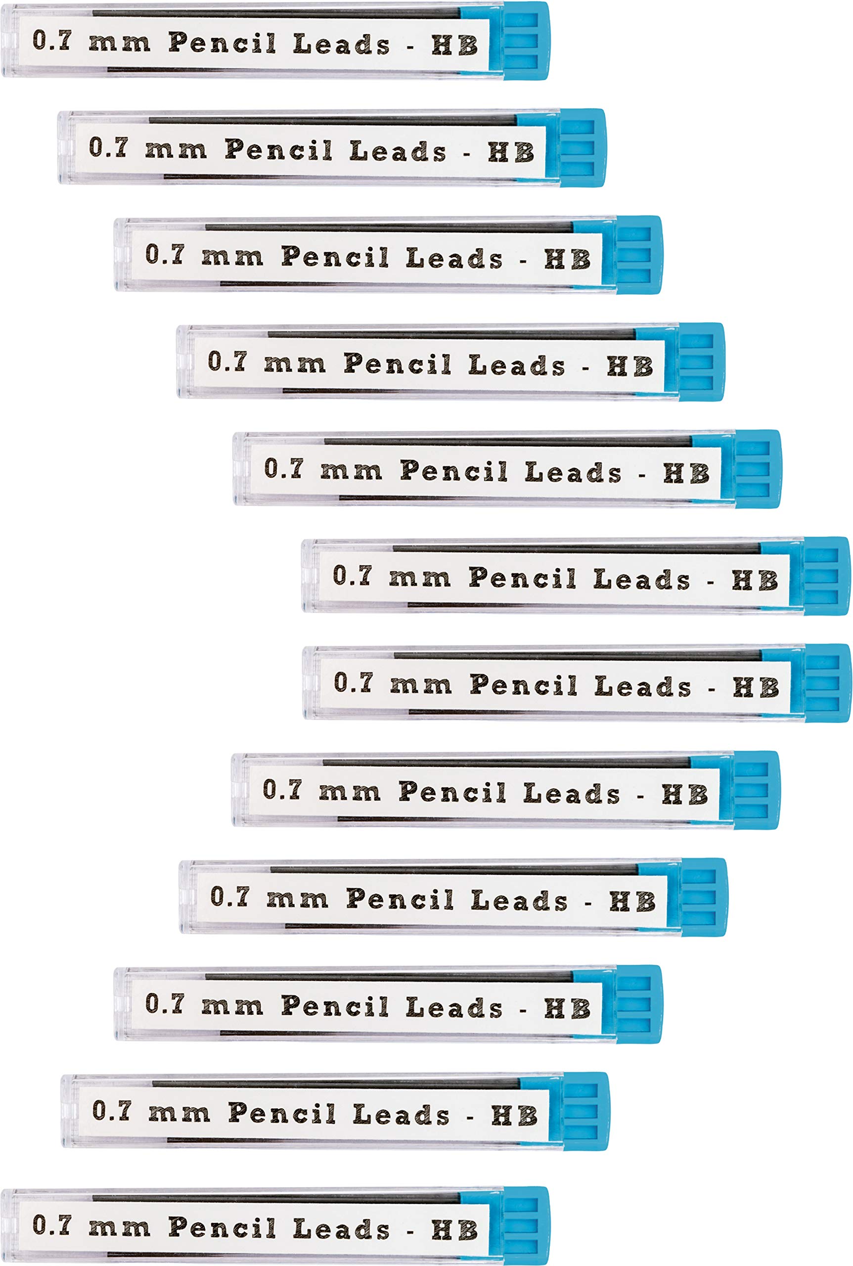 12PA 144 x 0.7mm Pencil Lead Refills | HB Grade | 12 Tubes containing 12 leads each | Mechanical Pencil Refill Replacement Spare Leads | 6 cm long | 0.7 mm thick + Free eBook
