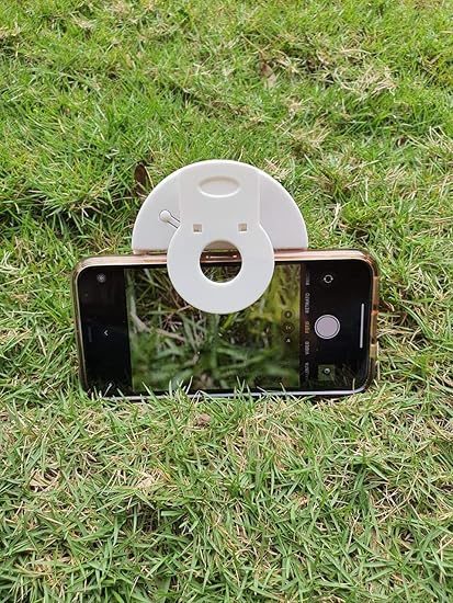 anillo aro de luz lampara led blanco para celular con clip y o selfie
