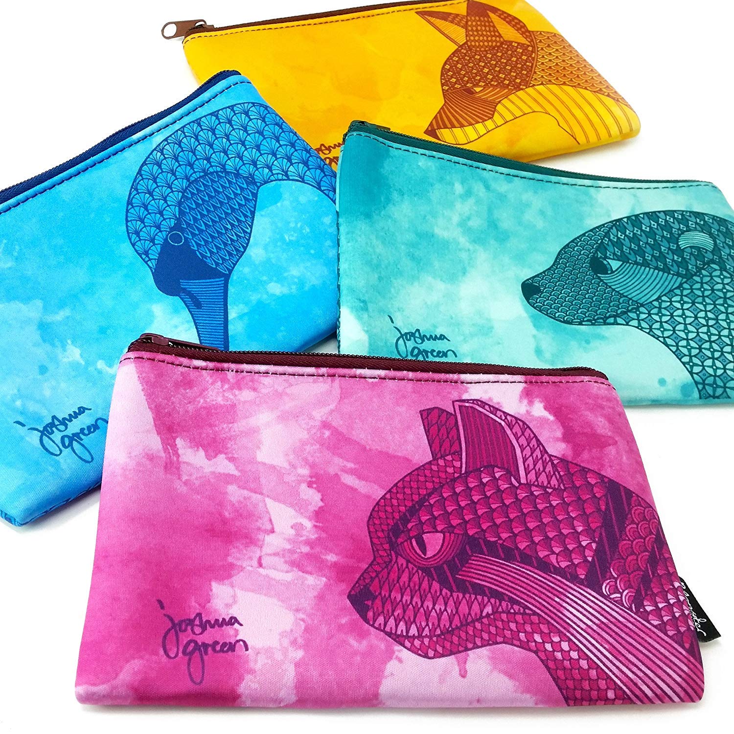 Monster Stationery - Single-Pocket Neoprene Pencil Case - Joshua Green Design - One of Each