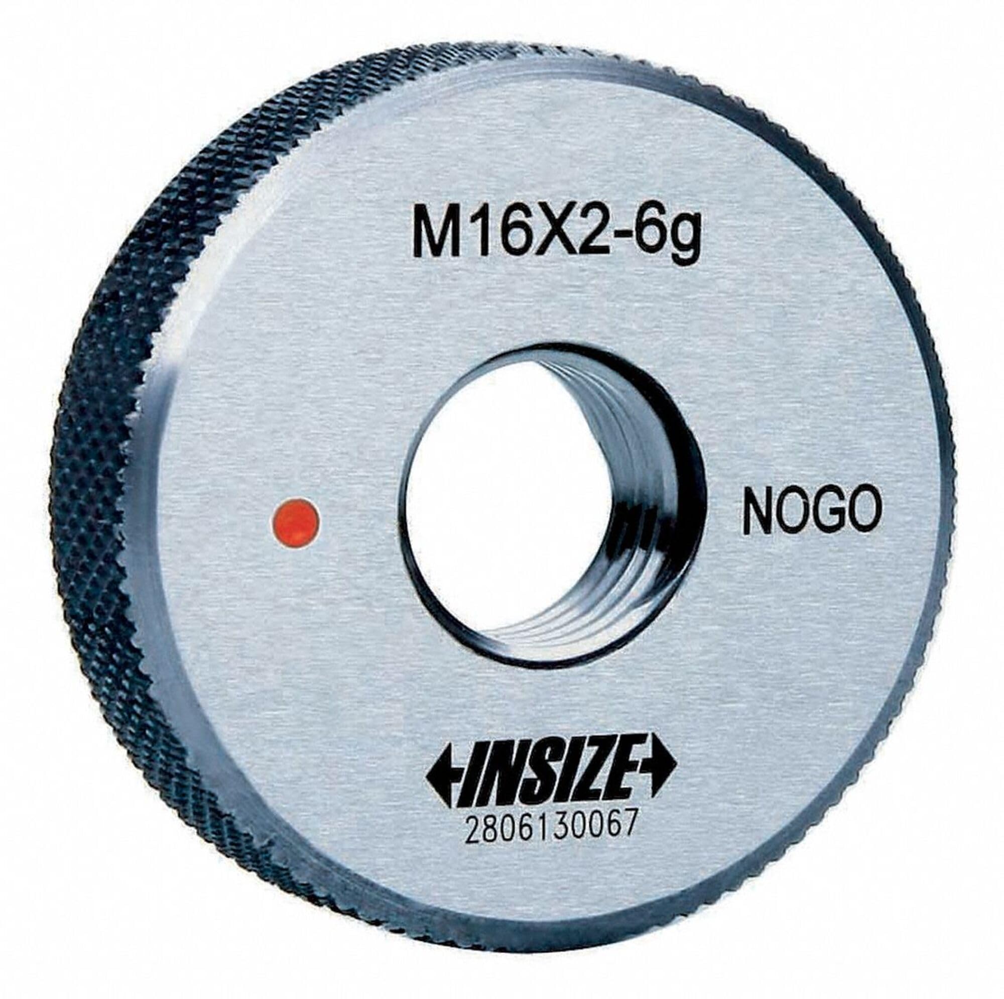 INSIZE 4120-11N Thread Ring Gage, Class 6g, NOGO, ISO1502, M11 x 1.5 mm