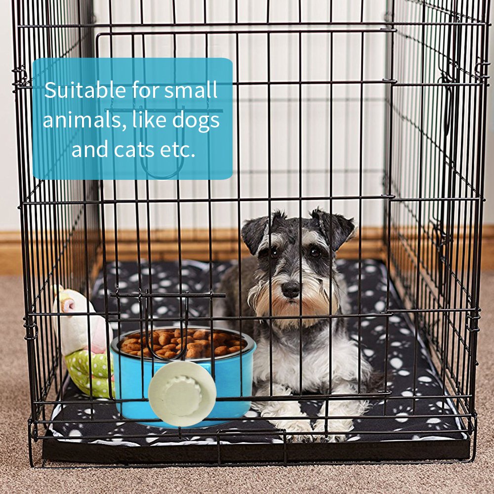 dog crate food and water