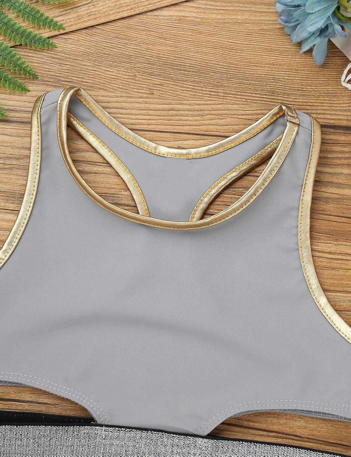 Freebily Tuta Sportiva Per Bambine E Ragazze - Canotta E Leggings Per Ginnastica, Danza, Fitness - Rosa, Taglie 4-14 Anni