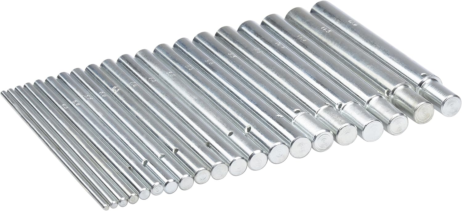 Pepetools Jump Ring Mandrels (Set of 20), 2.5mm12mm