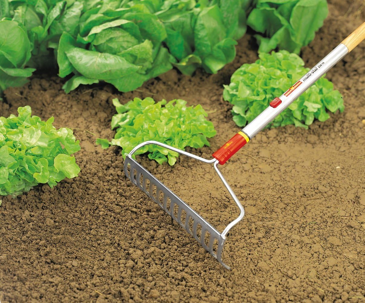 Wolf Garten DOM40 40 cm Multi-Change Bow Rake, Red, 40cm - Image 3