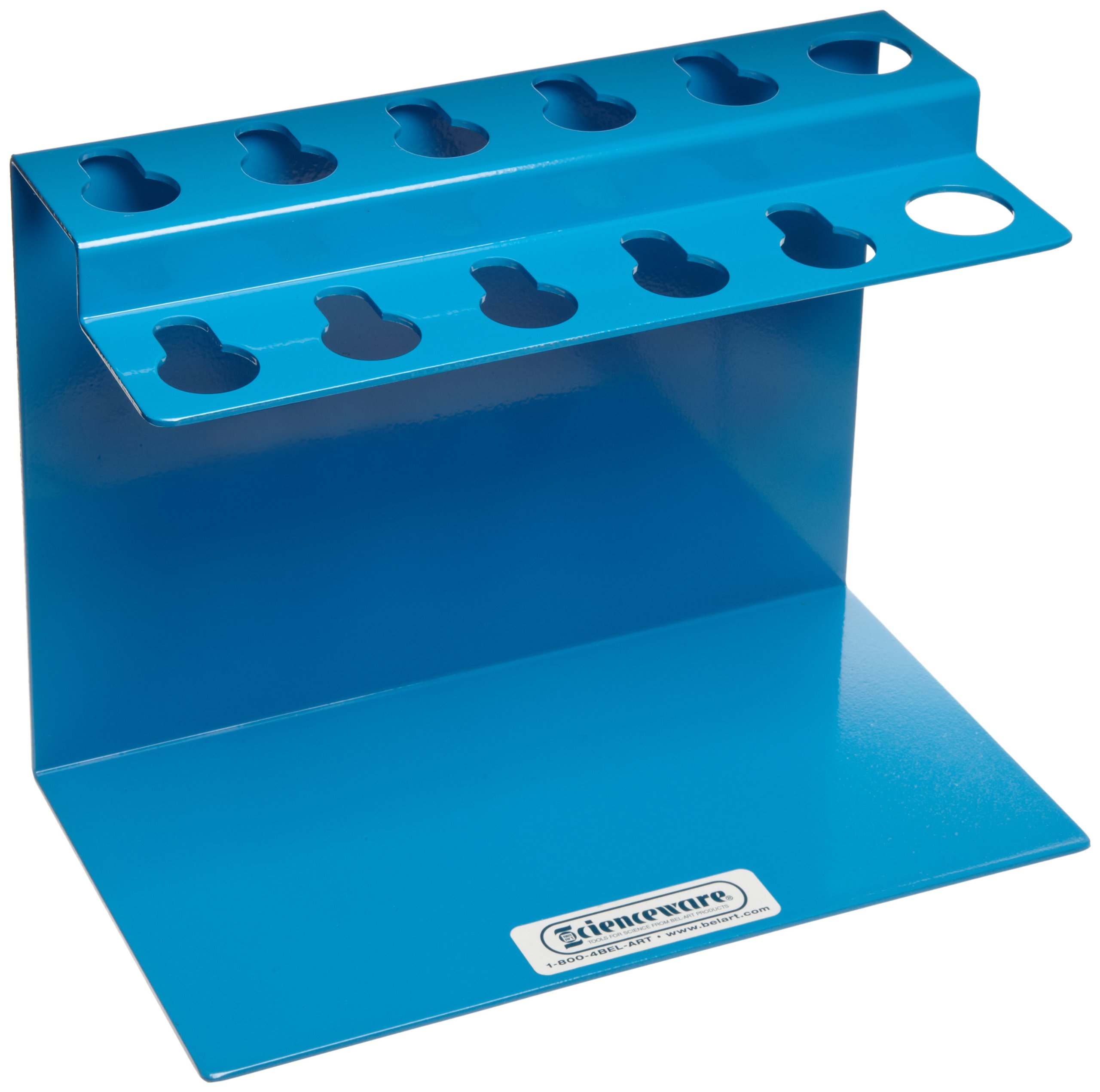 Bel-Art H18962-0001 Poxygrid Aluminum Microliter Pipettor Rack for Gilson Pipetman for Desktop Storage