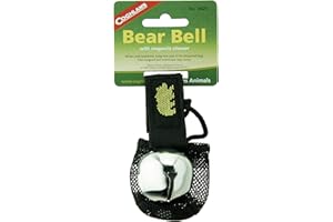 Coghlan's Magnetic Bear Bell with Silencer, Silver - Hiking Safety Gear for Wildlife Alert, Adjustable Strap, Easy Magnetic S