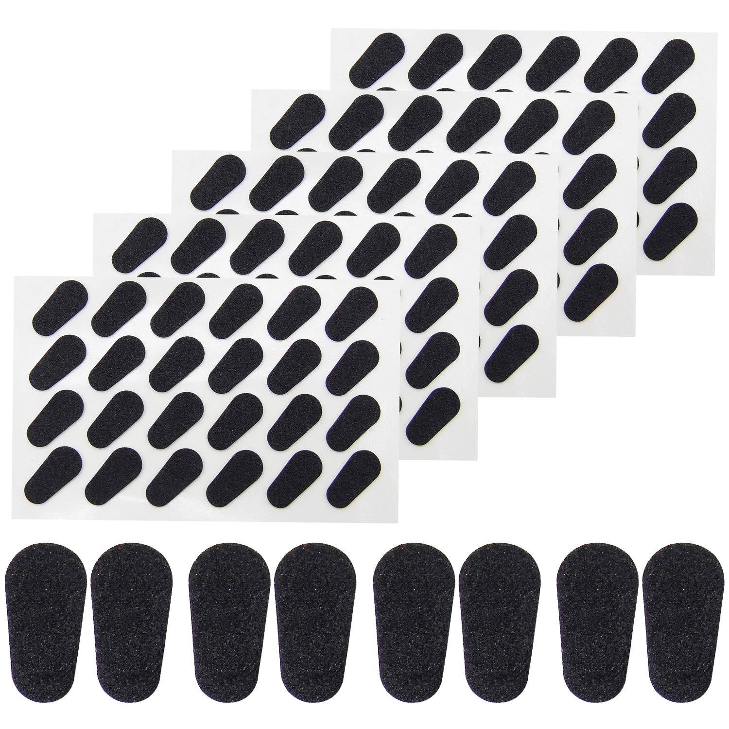 Photo 1 of 60 Pairs Adhesive Eyeglass Nose Pads Soft Foam Nose Pads Self Anti-Slip Eyeglass Nose Pads Thin Nosepads for Eyeglasses Sunglasses (Black)