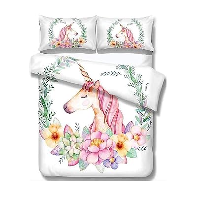 unicorn bedding twin set