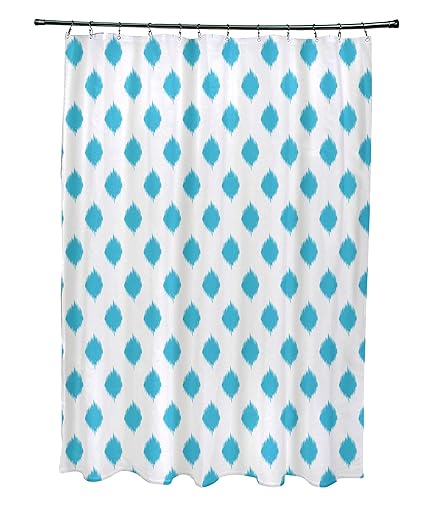 Amazon Com E By Design Cop Ikat Geometric Print Shower Curtain