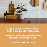 Furniture Clinic Danish Oil for Wood 1L Premium Finish Satin Seal view 7