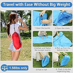 DERJLY Inflatable Lounger Air Sofa