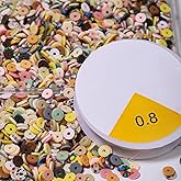 THRELE 4000 Pcs Clay Beads for Jewelry Making, Mixed Heishi Beads, Brown Earth Style Fashion Themed Bracelet Making Kit