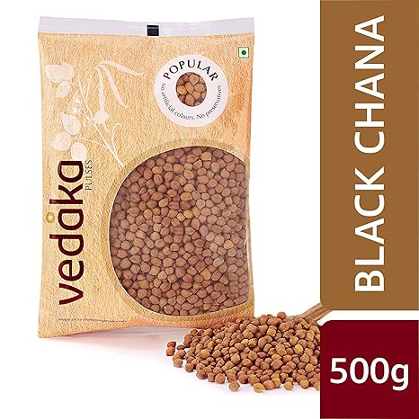 Amazon Brand - Vedaka Popular Black Chana, 500g