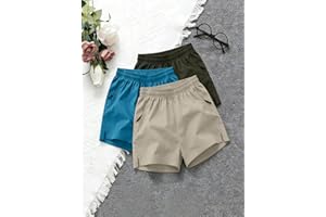 3PCS Boys Shorts, Casual Athletic Wear, Multi-Pack Set for Teen Boys and Youth