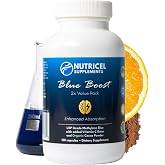 Nutricel Supplements Methylene Blue Capsules - Pharmaceutical Grade Supplement - Trusted Made in America - 12mg (USP Reference Compliant) with Vitamin C Ester - Third Party Tested (120 Capsules)