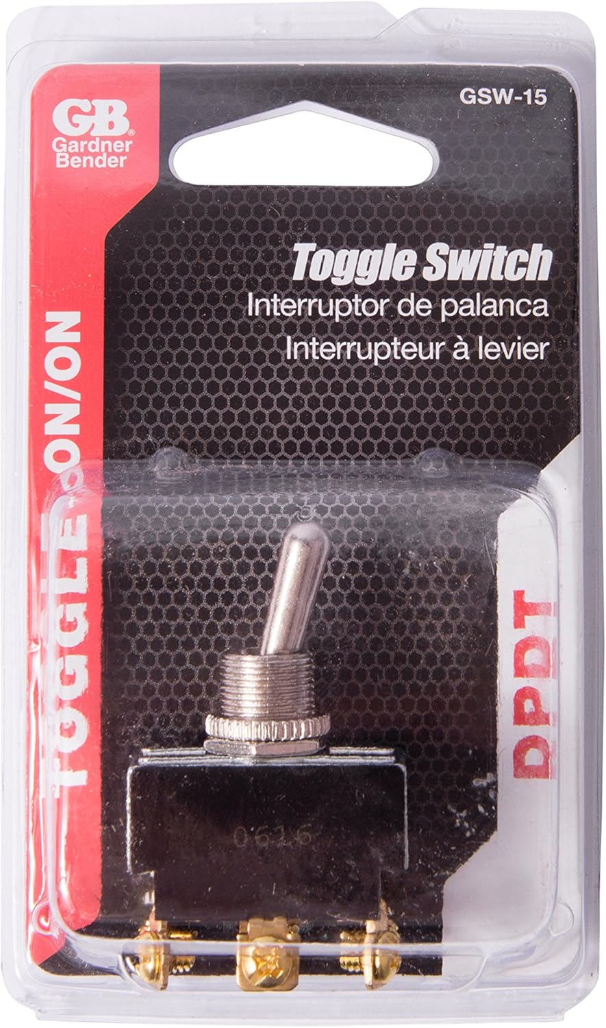 Gardner Bender GSW-121 Heavy-Duty Electrical Toggle Switch, SPST, ON-OFF, 20 A/125V AC, Spade Terminal: Home Improvement