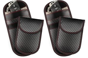 FRIENDA 4 Pieces Faraday Key Fob Bags Car Key Protectors Signal Blocking Key Fob Cases RFID Key Fob Protector Pouches Anti Theft Fob Protectors Security Wallet, Prevent Your Key Fob from Being Scanned