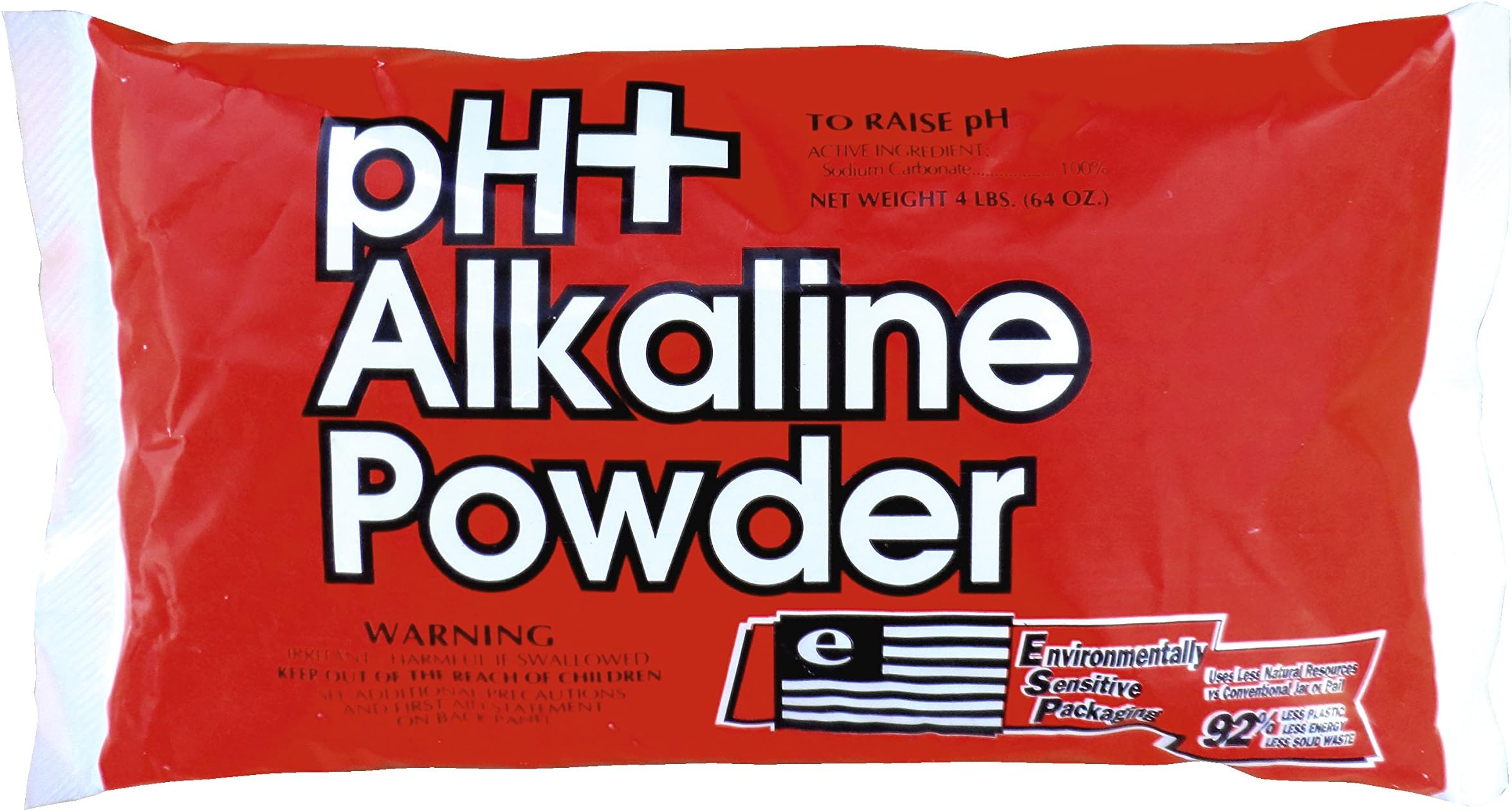AQUA BASICS 1727 PH Plus Alkaline Powder Bag, 4-Pound