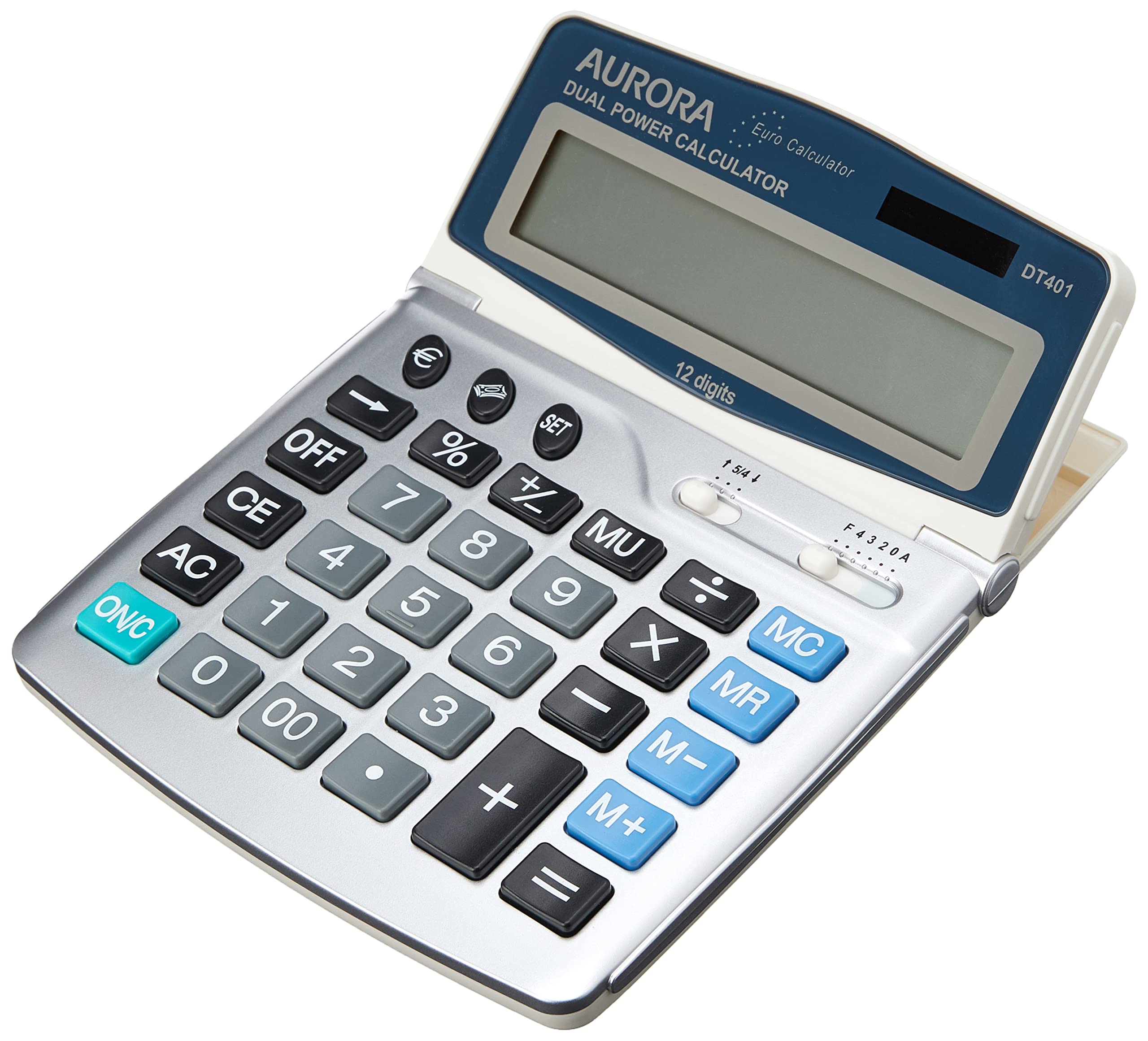 Aurora DT401 Desktop Calculator (With Huge Display and Euro conversion))