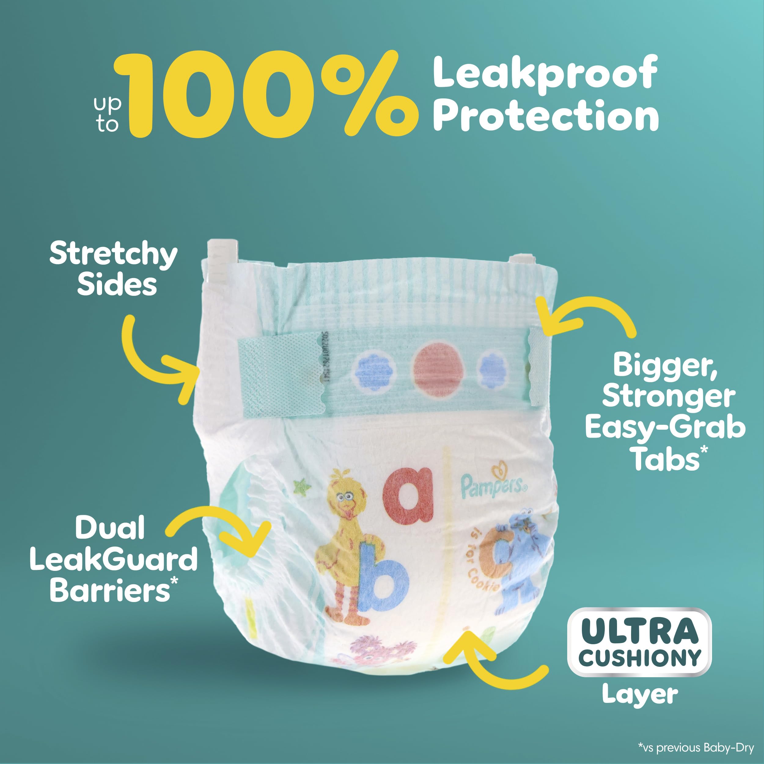 Pampers Diapers - Baby Dry - Size 6, 21 Count, Absorbent Disposable Infant Diaper (Packaging May Vary)