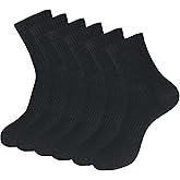 WindCrosser Womens Anti Odor Blister Proof Seamless Cotton Moisture Wicking Sports Quarter Crew/Ankle Dress Socks,Size 6-10