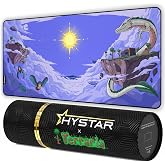 Terraria Extended Gaming Mouse Pad | XXL 36" x 16" | 5mm Thick, Waterproof Surface, Smooth Polyester Fabric, and Natural Rubber Base (Floating Island)