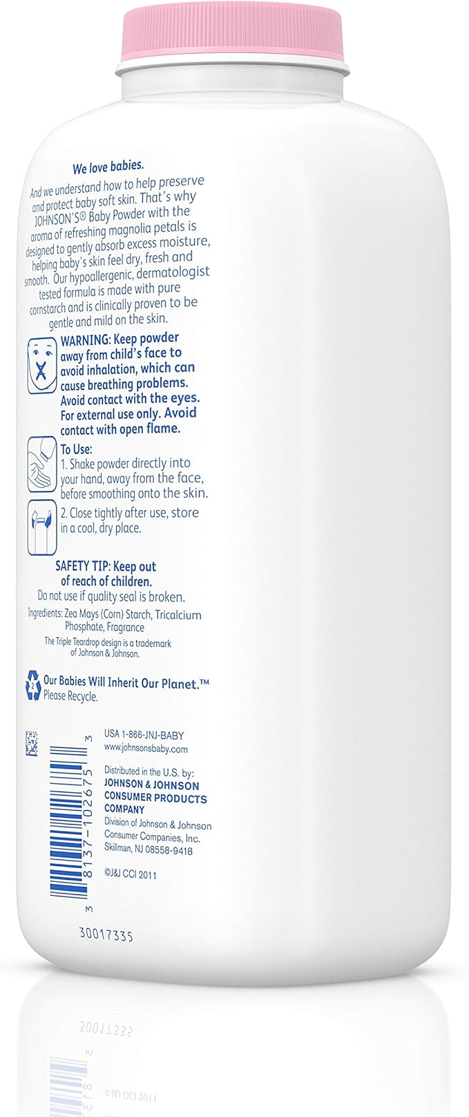 johnson's cornstarch magnolia petals