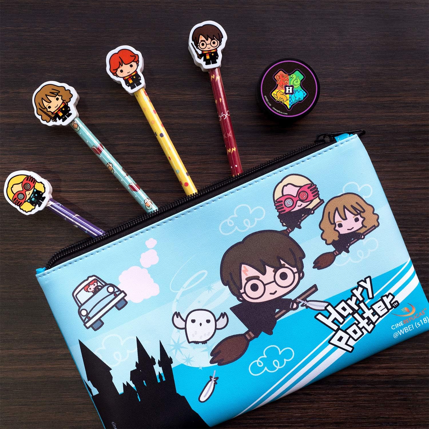 Cinereplicas - Harry Potter - Stationery Set - Officially Licensed - Kawaii Characters, Colour - Image 4