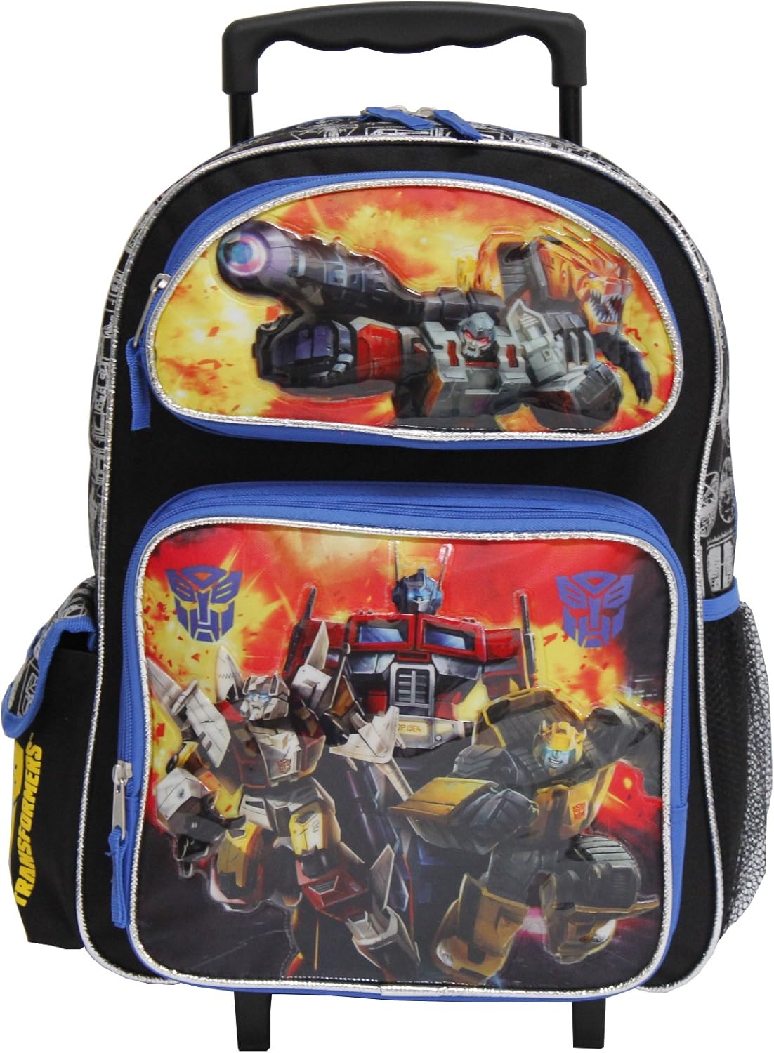 Transformers Black & Blue Large 16" Rolling Backpack
