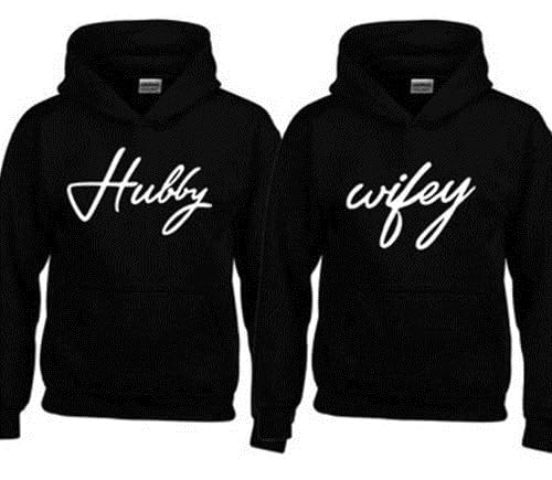 mr and mrs personalised hoodies