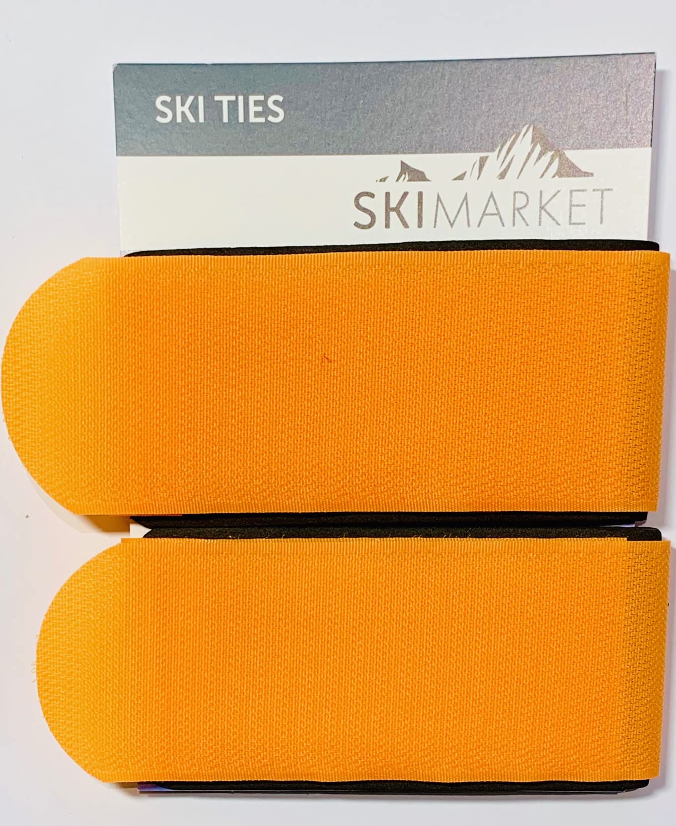 SkiMarket Manbi Ski Ties - Manbi Jumbo Pair Of Ski Ties 7 Amazing Colours (Orange)