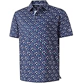 M MAELREG Boys Polo Shirt Short Sleeve Performance Dry Fit Stretch Funny Print Active Casual Collared Golf Shirts for Boy