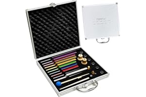 TENFLY Solfeggio Tuning Fork Set - 10 Tuning Forks Perfect for DNA Healing, Chakra, Sound Therapy, Multicolour, with Exquisite Aluminum Gift Box (174 Hz, 285 Hz, 396 Hz, 417 Hz, 432Hz, 528 Hz etc)