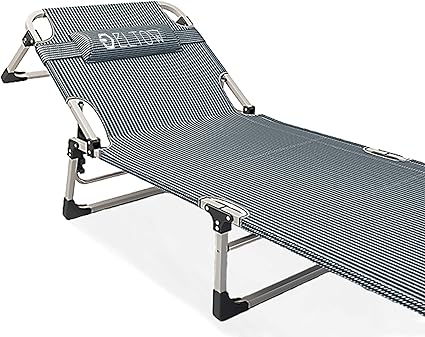 Amazon Com Eltow Portable Folding Camping Cot Reclining Beach