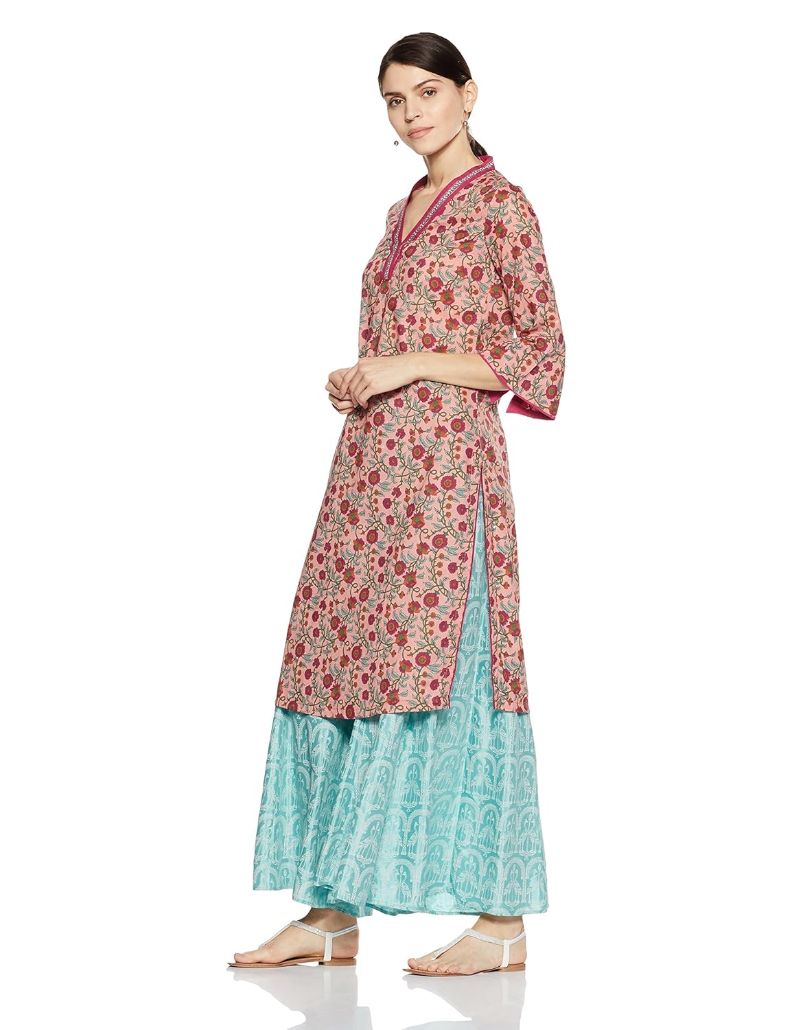 biba women's straight kurta