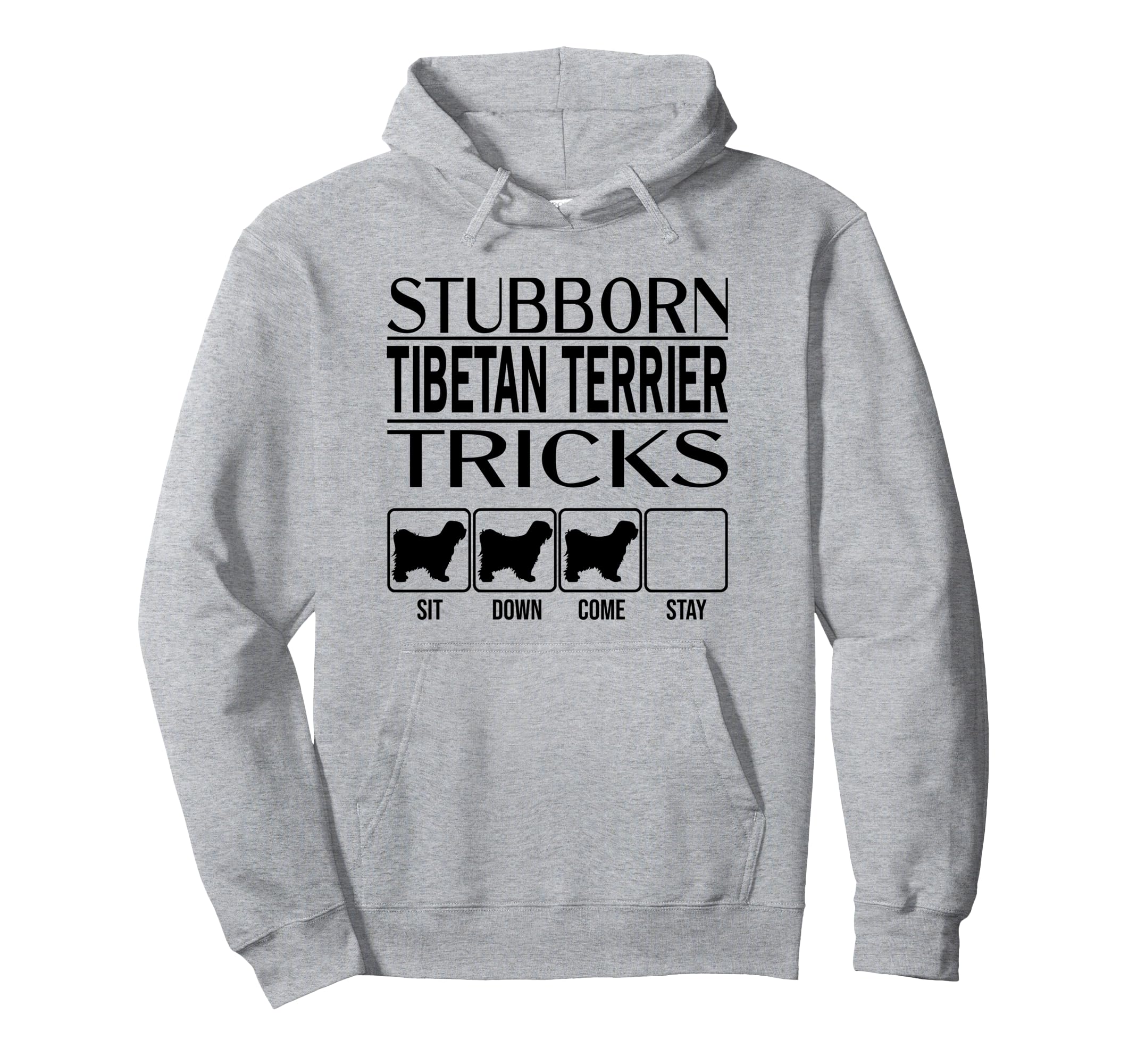 Stubborn Dog Tricks, funny dog gift, Funny Tibetan Terrier Pullover Hoodie โ image 1