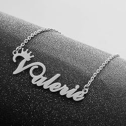 Custom Silver Name Necklace Personalized for