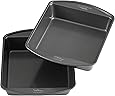 Wilton Perfect Results Premium Non-Stick 8-Inch Square Cake Pans, Set of 2